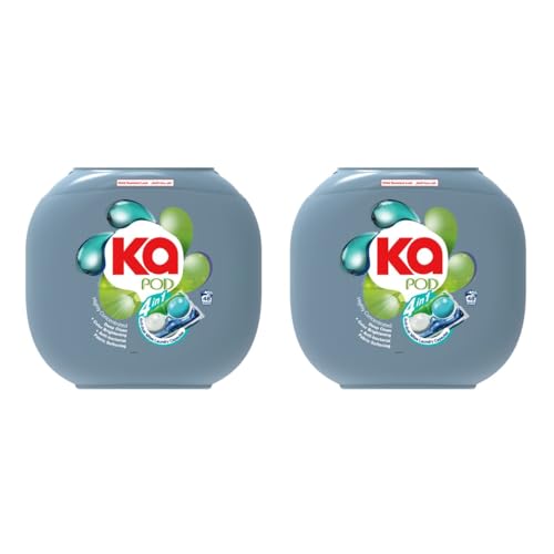Ka Pods, 4-In-1 Anti-Dust Mites Laundry Detergent Capsules With Deep Cleaning, Fabric Softening, Color Brightening, Anti-Bacterial And Powerful Stain Remover,48 Pack Of 2 X 48 Pods (96 Capsules)