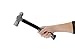 ABN Ball Pein Hammer 16 oz - Fiberglass Handle & Carbon Steel Head for Metal Rivet, Chisel, Punch Peins