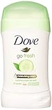 Dove Go Fresh Cucumber & Green Tea Scent, Antiperspirant & Deodorant Stick, 1.4 Oz/40 Ml (Pack of 4)