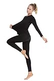Thermal Underwear for Women Fleece Lined Basic Long