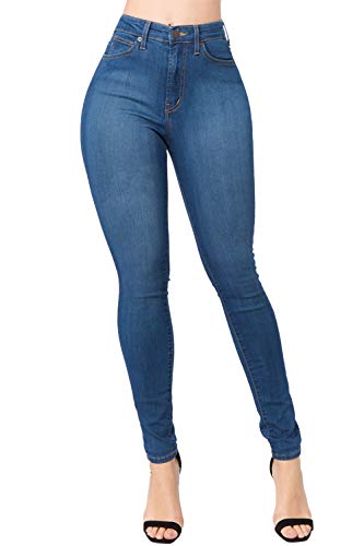 Women’s High Waisted Denim Rolled Blue Jean Shorts www.denim.fit 3