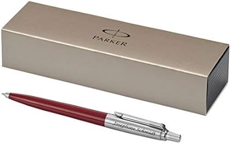 Exklusiver PARKER Kugelschreiber Modell JOTTER inkl. Gravur Lasergravur graviert neu (rot)
