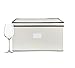 Chapman & Grand Wine Glass Storage Chest, Protective Container Box with Lid for Stemware, (Light Beige-Navy)