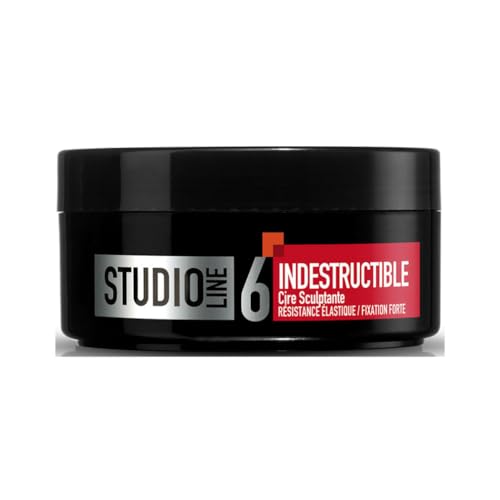 LOreal París Estudio Línea Indestructible cera de peinado de cabello de fijacion del hombre fuerte - Conjunto de 2