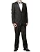 New Mens 2 Button Black Tuxedo Suit, size 50 Regular - Includes Jacket and Pants