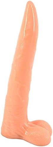 Dlover 10" Huge realistic massager wand toy soft flexible and skinw,with Suction Cup,Flesh