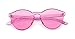 GAMT Rimless Tinted Transparent Sunglasses Futuristic Colorful Designer Glasses Red