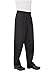 Chef Works Men's Essential Baggy Chef Pants, Black, 3X-Large