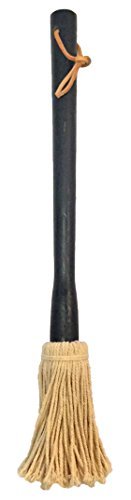 Basting Mop Brush With Leather Hook - Perfect For Slathering All BBQ Meats Including Briskets And Ribs - BBQ Pro Grill