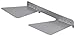 Umbra Conceal Double Wall Book Shelf, Nickel