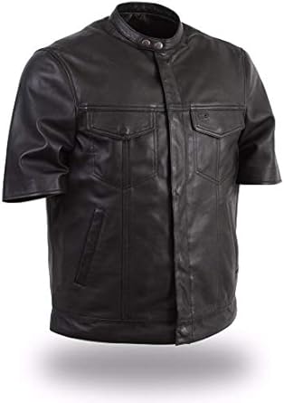 leather half jacket