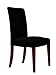 CHUNYI Jacquard Polyester Spandex Small Checks Dining Chair Covers Solid Slipcovers (2Piece, Black)