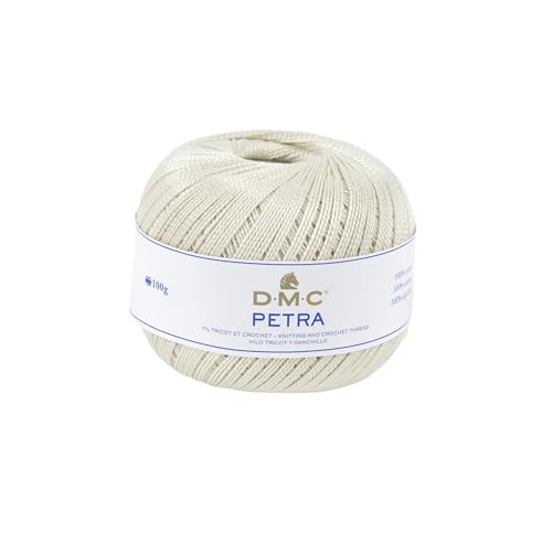 DMC Fil Petra, 100% Coton, crème, Taille 5