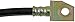 Dorman H620697 Rear Driver Side Brake Hydraulic Hose Compatible with Select Ford Models