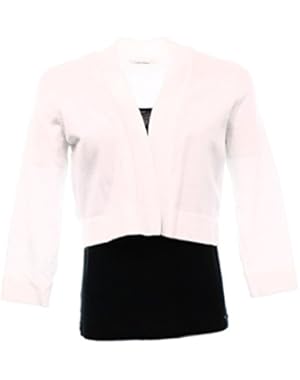 Calvin Klein Womens Plus Crochet Cardigan Sweater White 1X