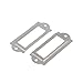 uxcell Office File Drawer Label Tag Name Card Holder Silver Tone 20pcs