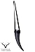 Viking Drinking Horn with stand - Medieval Inspired BPA Free Drinking Horn (16 oz) (Black)