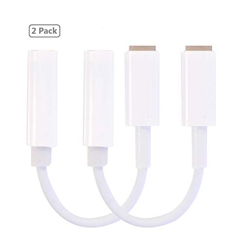 [2 Pack] iPhone Headphone Adapter, L-ghtig to 3.5mm Headphones Jack Adapter Cable Compatible with iPhone 7&8/7&8Plus iPhone X/Xs/XR/XS Max Adapter Headphone Jack and More (iOS 10/ iOS 12) Accessories