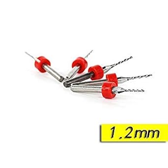 Generic 10 Pcs 1.2mm Import Carbide PCB Drill Bits, Print Circuit Board Mini CNC Drilling Bit Set, Woodworking Tools