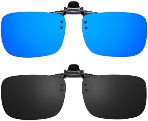 FRAZALA Polarized Flip Up Clip-on Sunglasses Anti-Glare UV 400