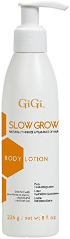 gigi Slow grow Hair Inhibitor Daily Moisturizing Body Lotion, 8 Oz