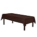 Gee Di Moda Rectangle Tablecloth - 60 x 126" Inch - Chocolate Rectangular Table Cloth for 8 Foot Table in Washable Polyester - Great for Buffet Table, Parties, Holiday Dinner, Wedding & More primary