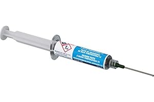MG Chemicals Sn42Bi57Ag1 Low Temperature Solder Paste T3, LEAD FREE, NO CLEAN, 15 Gram Syringe (Complete with Plunger & Dispe