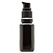 Infinity Jars 15 Ml (0.5 fl oz) Refillable Ultraviolet Black Glass Pump Bottles Leak-Proof Travel Containers for Toner, Sanitizer, Beard Oil, Hair Serum, Essential Oils