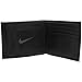 Nike Mens Leather Billfold Bifold Wallet Black O/S