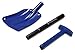 Lifeline Aluminum Sport Utility Shovel, 3 Piece Collapsible Design, Perfect Snow Shovel for Car, Camping and Other Outdoor Activities, Blue