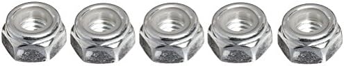 (10-Pack) #8-32 Nylon Insert Lock Nut, Zinc Plated Steel, Meets ASME B1.1 Class 2B/ ASME B18.16.6 Standards, by Fastener Pro