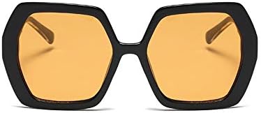 Freckles Mark Retro Oversized Hexagon Sunglasses for Women