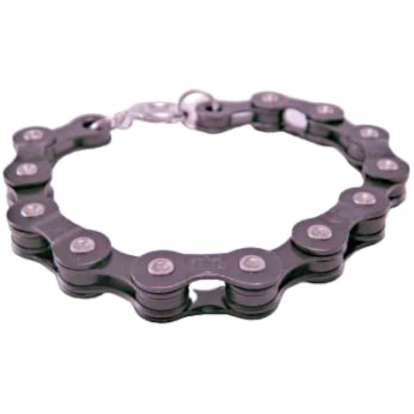 black bike chain bracelet