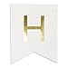 Andaz Press Shiny Gold Foil Paper Pennant Hanging Banner with Gold Party Signs, Holy Baptism, White, Pre-Strung, No Assembly Required, 1-Set
