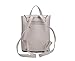Z-joyee Casual Purse Fashion School Leather Backpack Shoulder Bag Mini Backpack for Women & Girls,Beige white
