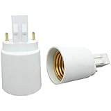 KAPATA GX23 To E27 Male GX23 Female E27 Socket LED Light Bulb Lamp Holder Adapter Plug Lampholder Pack of 5 Pcs &iexcl;&shy;