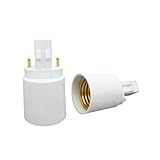 KAPATA GX23 To E27 Male GX23 Female E27 Socket LED Light Bulb Lamp Holder Adapter Plug Lampholder Pack of 5 Pcs ¡­