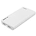 Tinkon 20000mAh Power Bank(Compact Portable Charger) with Flashlight, Dual-Port Output External Battery Compatible with iPhone, iPad, Samsung Galaxy and More (White)