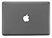 Kuzy GRAY 13inch Rubberized Hard Case Cover See Thru for NEW Macbook PRO 13.3