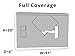 Covermates Outdoor Full TV Cover - Various Sizes, Light Weight Material, Weatherproof, Dustproof, Remote Pocket, Outdoor TV Covers, 55-59 Inch Screen Size, Black