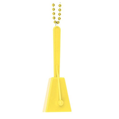 Yellow Clacker Plastic Necklace - 36