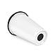 Eco 11-Ounce Ceramic Double Wall Thermal Coffee Tumbler - White w/Black Silicone Lid
