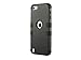 ULAK iPod Touch 7 Case, 3 in 1 Hard PC Case with Shockproof Silicone Interior Heavy Duty High Impact Dual Layer Protective Case for Apple iPod Touch 7th/6th/5th Generation (Black)