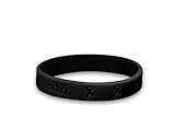 Black Silicone Bracelet - Adult Size (Retail)