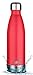MIRA 25 Oz Stainless Steel Vacuum Insulated Water Bottle - Double Walled Cola Shape Thermos - 24 Hours Cold, 12 Hours Hot - Reusable Metal Water Bottle - Leak-Proof Sports Flask - Red