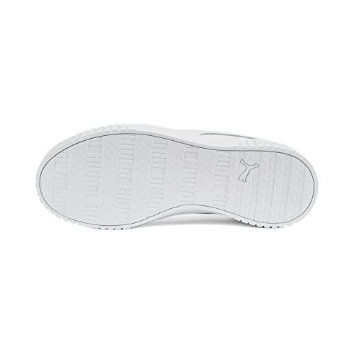 PUMA Womens Carina 2.0 Sneaker, PUMA Womens White-PUMA Womens White-PUMA Womens Silver, 7 - Image 3