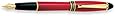 Aurora Ipsilon Resin Red Medium Point Fountain Pen - AU-B11R-M