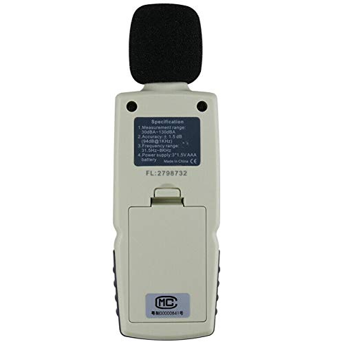 5 Decibel+Digital+Measurement+30+130dB+Testing