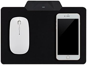 Aleplay iPhone X /8 Plus /8 Samsung S7 /S8 /Note 8 Wireless Charging Mouse Pad, QI-Enabled Standard Devices Without Charger Receiver,Table Clean, All-in-One Multifunctional Mouse Pad