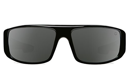 Spy Optic Logan 670939038864 Polarized Wrap Sunglasses, 60 mm (Black/Happy Gray/Green Polar)
